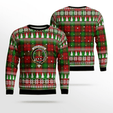 Clan Auchinleck Crest Tartan Christmas Ugly Sweater CN60 Auchinleck Crest Tartan Tartan Ugly Sweater